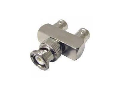BNC GOAL POST T ADAPTOR 1 MALE 2 FEMALE, SPLITTER, Y, FIELD GOAL, CONNECTOR