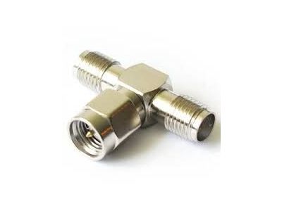 SMA MALE TO 2 FEMALE T ADAPTOR, SPLITTER