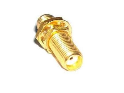 SMA FEMALE TO FEMALE DUAL FEED THRU CHASSIS MOUNT