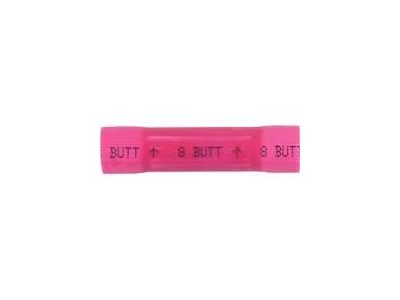 BUTT CONNECTOR 8 GA VINYL INSULATED 4 PK