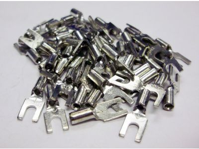 BLOCK SPADE 16-14 GA #4 STUD NON INSULATED 50 PK