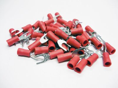 BLOCK SPADE 22-18 GA #10 STUD VINYL INSULATED 50 PK