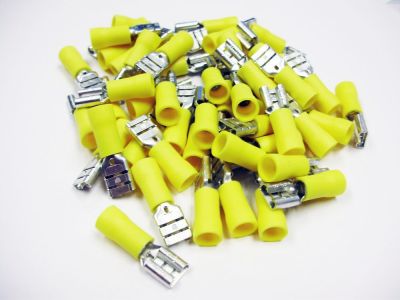 QUICK SLIDE FEMALE 12-10 GA .250 INCH VINYL INSULATED 50 PK