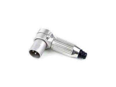 SWITCHCRAFT 3 PIN MALE XLR CONNECTOR RIGHT ANGLE