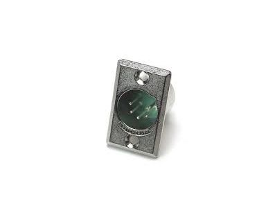 SWITCHCRAFT 5 PIN MALE XLR PANEL MOUNT CONNECTOR .766 inch 19.45MM MOUNTING HOLE