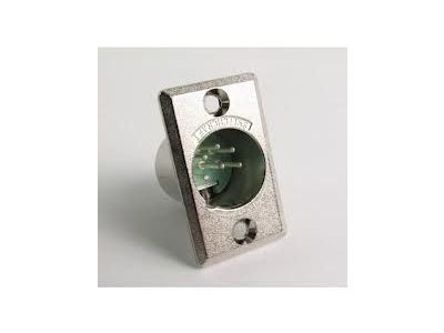SWITCHCRAFT 6 PIN MALE XLR PANEL MOUNT CONNECTOR .766 inch 19.45MM MOUNTING HOLE