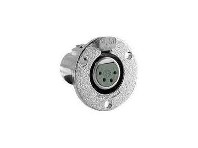SWITCHCRAFT 4 PIN FEMALE XLR PANEL MOUNT CONNECTOR .953 inch 24.21MM MOUNTING HOLE