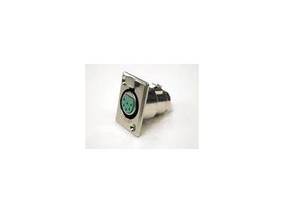 SWITCHCRAFT 6 PIN FEMALE XLR PANEL MOUNT CONNECTOR .953 inch 24.21MM MOUNTING HOLE