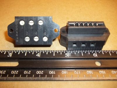 CARD EDGE CONNECTOR 6 Position, .156 inch BUCHANAN SCREW TERMINALS DOUBLE READOUT