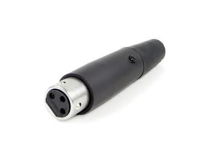 SWITCHCRAFT 3 PIN FEMALE XLR INLINE CONNECTOR BLACK AAA3FBZPKG