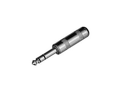 SWITCHCRAFT 1/4 inch TRS STEREO PLUG METAL SHIELDED HANDLE SCREW TERMINAL