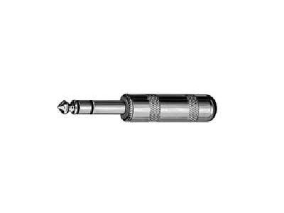 SWITCHCRAFT 1/4 inch TRS STEREO PLUG METAL SHIELDED HANDLE SOLDER LUG