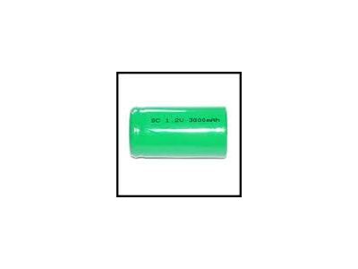 NICKEL METAL HYDRIDE NiMH SUB C BATTERY WITH SOLDER TABS 3000mAh 42mm x 22mm