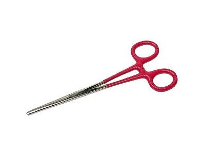 6-1/2 Straight Self-Locking Forceps with Insulated Handles