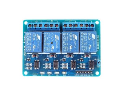 ARDUINO Accessory, 4 Channel Relay Board, SPDT 5VDC Coil, PIC, Shield, Raspberry Pi