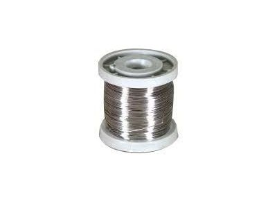 22 AWG BARE NICKEL CHROMIUM 1/4 LBS 125 FT SPOOL NICHROME 1.055 OHMS PER FT