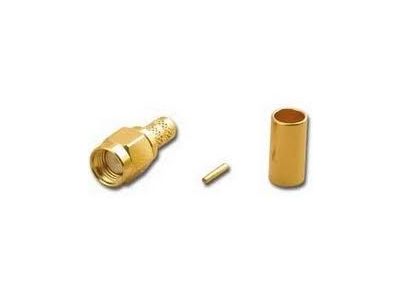 SMA Male Reverse Polarity 3 Piece CRIMP RG58/U RPA2452