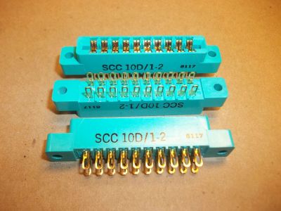 CARD EDGE CONNECTOR 20 Position, .156 inch SOLDER EYELET SAE DOUBLE READOUT