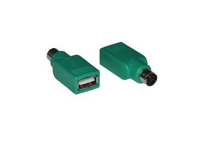 USB A FEMALE TO 6 PIN MINI DIN PS2 MALE