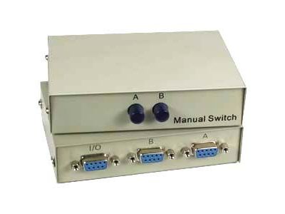 DB9 2-WAY MANUAL SWITCH BOX DATA SWITCH MT-232-2