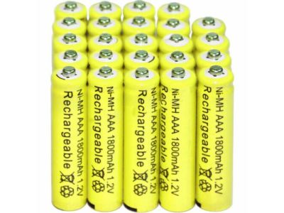 AAA 1.2V 1800mAh Ni-MH Rechargeable Battery Button Top