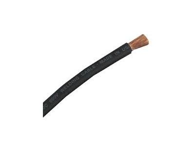 1GA POWER WELDING CABLE BLACK STRANDED 600V / 221Degrees