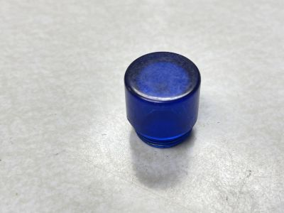Sylvania, Dialight, Blue, Flat Top Transparent, Threaded Panel Lens, 135-1434