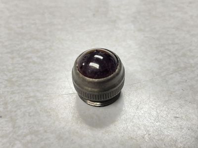 Dialight, Red, Transparent, Black Nickel, Threaded Panel Lens