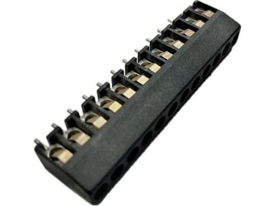 BUCHANAN SCREW TERMINAL, SINGLE ROW TERMINAL BLOCK, BARRIER STRIP 12 POSITION, .156 inch Spacing PC Board Mounting.