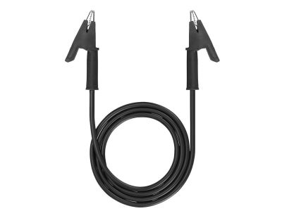 3FT BLACK HEAVY DUTY ALLIGATOR TO ALLIGATOR TEST LEAD CLIP, 15A 1000V Rated