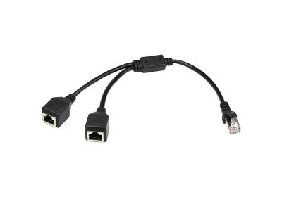 RJ45 TEE T SPLITTER ADAPTER, CAT5, CAT5E, Shielded Network Y.