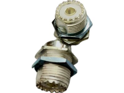 SO239 UHF Panel Mount Jack, Front Mounting, Silvered, Teflon Insert