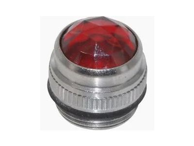 Dialight Jeweled / Faceted Red Threaded Panel Lens, Sylvania 30100