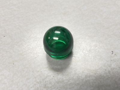 Sylvania, Dialight, Green, Dome Top Transparent, Threaded Panel Lens, 95-0932