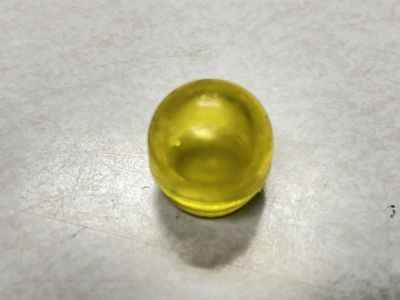 Sylvania, Dialight, Yellow, Dome Top Transparent, Threaded Panel Lens, 95-0936