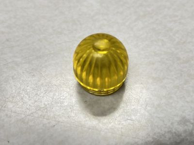 Sylvania, Dialight, Yellow Amber, Dome Top, Fluted, Threaded Panel Lens, 36