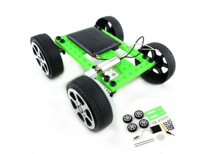 Solar Powered Motor Toy Kit Car, Educational, Hobby, Robot