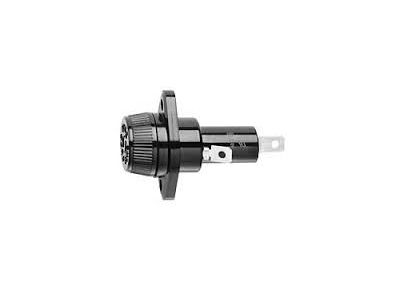 BUSSMANN PANEL MOUNT FUSE HOLDER FOR REJECTION NIPPLE FUSE TYPES ONLY ATDR, ATMR, ATQR, CCMR, FNQR, KLDR, KLKR, KTKT, LPCC 10mm x 38mm SIZE FUSE, Rated 30A / 600V