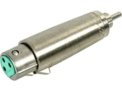 SWITCHCRAFT 3 PIN XLR FEMALE TO RCA MALE PLUG ADAPTOR
