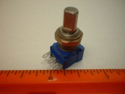 5K Ohm Potentiometer - Linear, 1/4 inch dia. shaft, single turn, Audio Taper