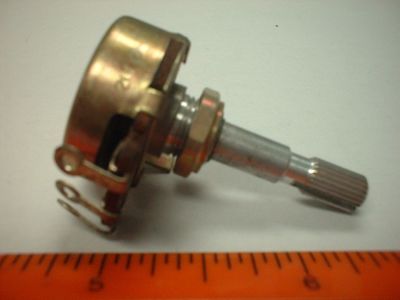 20K Ohm Potentiometer - Linear, 1/4 inch dia. shaft, single turn,