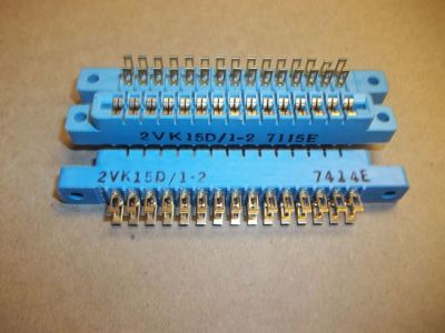 CARD EDGE CONNECTOR 30 Position, .156 inch SOLDER EYELET VIKING DOUBLE READOUT