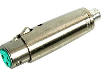 SWITCHCRAFT 3 PIN XLR FEMALE TO RCA FEMALE JACK ADAPTOR