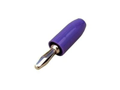E.F. JOHNSON PURPLE VIOLET BANANA PLUG CABLE END