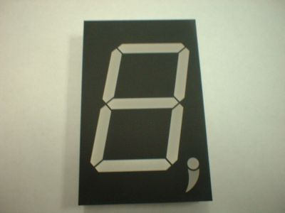 Large 7 Seven Segment LED, Super Red, 3 Inch Display, 4.25 Inch x 2.75 Inch, 25ma, 10.8V, w/ Comma and Decimal Point EES