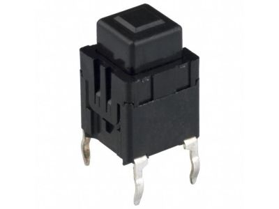 MINIATURE CIRCUIT BOARD PUSH BUTTON SWITCH , (ON) - OFF, Momentary(), SPST, SOLDER TERMINALS, ESE-20C343, P12346S