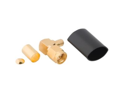 Amphenol SMA MALE CONNECTOR Right Angle Crimp Type for RG55, RG142, RG223