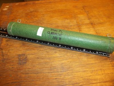 2000 Ohm 2K OHM 160 Watt Power Resistor, 8.5 inch X 1 1/4 inch CLAROSTAT