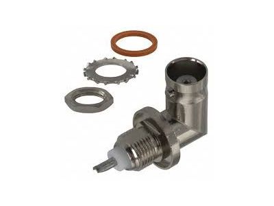 AMPHENOL / KINGS / UG-1098 / BNC RIGHT ANGLE 90 DEGREE BULKHEAD FEMALE, SOLDER CUP TYPE