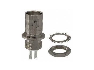 AMPHENOL / BNC TWIN POLARIZED RECEPTACLE, PANEL MOUNT, 1 MALE, 1 FEMALE CONTACT, Twin Ax
